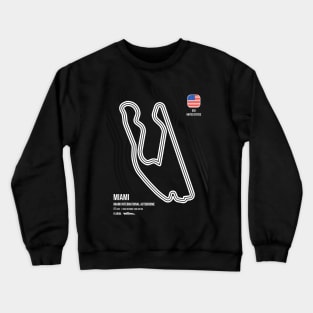 Miami Race Track (B&W) Crewneck Sweatshirt